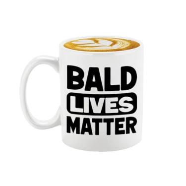 Imagem de Bald Lives Matter Caneca Baldi Café Caneca de Piada Careca Caneca Sarcástica Berserk Chávena de Chá Piada Aniversário Dia dos Pais Presente Para Homens Carecas Namorado Caneca Engraçada Para Pai