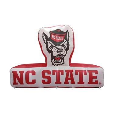Imagem de FANMATS Mascote inflável NCAA North Carolina State Wolfpack - Display inflável autoinflável, soprador e cordões embutidos, logotipo oficial da equipe - mostre seu espírito durante todo o ano