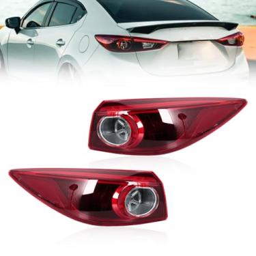 Imagem de JESYMBX Luz traseira para Mazda 3 Axela Sedan 2016-2018 Lâmpada de freio BHN1-51-160B BHN1-51-150B Externa esquerda e direita