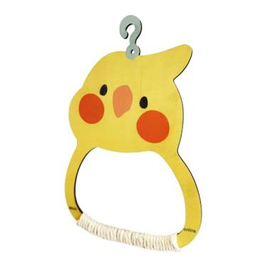 Imagem de Balanço de calopsita – gaiola interna balanços de pássaros para papagaios – Exercitador de mastigação para moer bico, decoração de madeira para habitat de animais de estimação para conure, calopsita