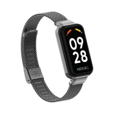 Imagem de Pulseira De Malha De Aço Inoxidável Redmi Band 2 Com Estrutura De Prot