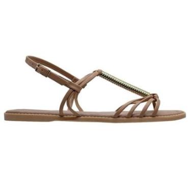 Imagem de Sandália Rasteira Feminina Piccadilly 508043 Nude-Feminino