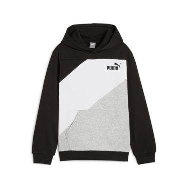 Imagem de Moletom Juvenil Puma com Capuz PUMA POWER Colorblock Masculina-Masculino