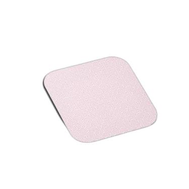 Imagem de Porta Copos Com Ilustração Personalizada Turing Rosa Bio Orgânico Moderno - Tamanho 10.5x10.5 cm