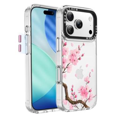 Imagem de GuardCrew Capa para iPhone 17 Pro, [proteção contra quedas de grau militar de 3,5 m à prova de batidas] [antiamarelamento e anti-descasca] Capa de telefone fina transparente à prova de choque TPU para