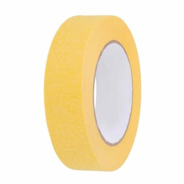 Imagem de HARFINGTON Fita adesiva colorida de 3,5 cm x 54,6 m, papel crepe, universal, fita adesiva colorida para pintura de arte, desenho faça você mesmo, selagem de etiquetagem artesanal, amarela