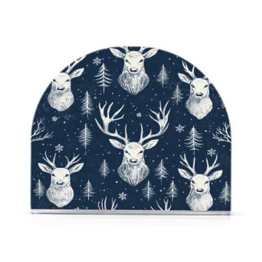Imagem de Qilmy Porta-guardanapos de alce de Natal para mesas - Porta-guardanapos para cozinha, porta-guardanapos de mesa, porta-guardanapos de coquetel, porta-guardanapos de papel102