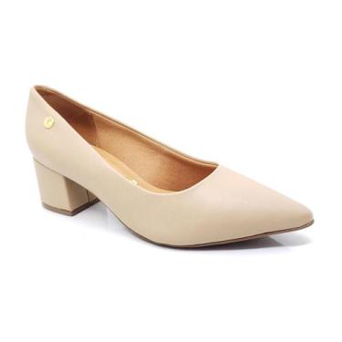 Imagem de Sapato Scarpin Vizzano Feminino 1220315, 34, Pelica, Bege