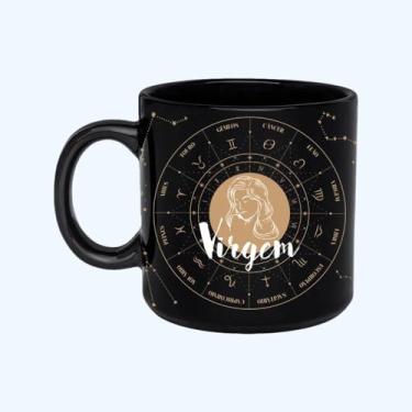 Imagem de Caneca de Porcelana Zodíaco Virgem 330ml – Astrologia, Presente Criativo