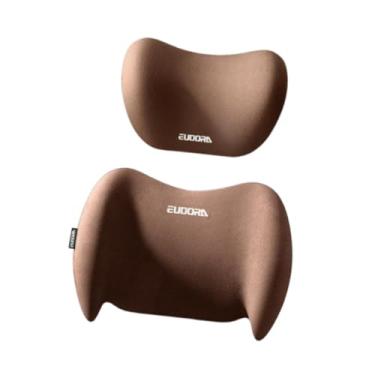 Imagem de NonMiFyR Almofada de pescoço e apoio lombar para carro, encosto de cabeça e costas, conforto de alto desempenho, universal para longos períodos sentado em