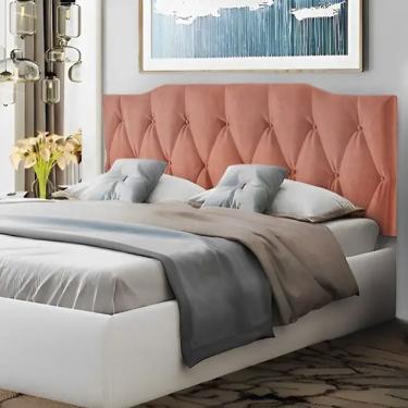 Imagem de Cabeceira Kelly King 1,95 - Moveisaqui Rosa