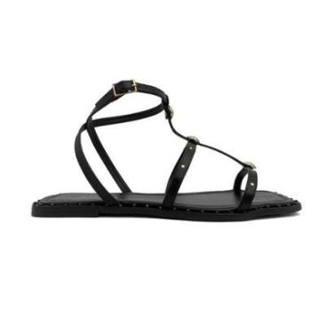 Imagem de Sandalia Feminina Sua Cia Rasteira Preta - 8394-Feminino