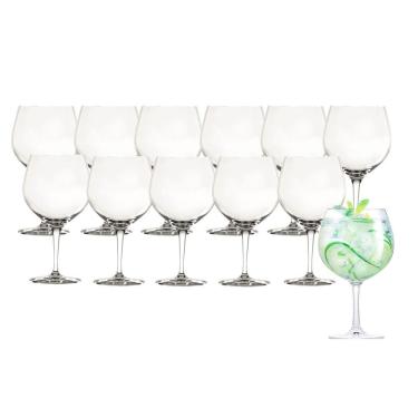 Imagem de Jogo 12 Taça De Gin Degustação Vidro Transparente G4u Class Home 630ml