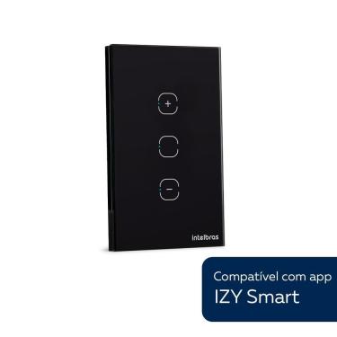 Imagem de Interruptor Smart Wi-fi Touch Dimmer Preto Ews1101