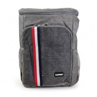 Imagem de Mochila Cooler 25L Cinza Com Isolamento Térmico Para Bebidas e Alimentos