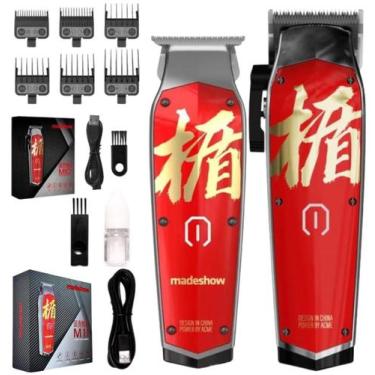 Imagem de Combo De Máquinas De Corte E Acabamento De Cabelo Madeshow M10 E M11 P