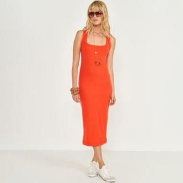 Imagem de Vestido Mid Colcci Canelado Gola Feminino-Feminino