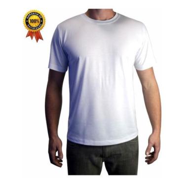 Imagem de Camisetas Brancas Lisa Básica Poliviscose Premium Top!!!! - Visual Uni