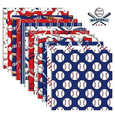 Imagem de JOINFANXIN Bloco de papel para scrapbook de beisebol, 24 peças de papel decopodge de dupla face com padrão de beisebol esportivo, papel de cartolina para álbuns, faça você mesmo, fundo decorativo para