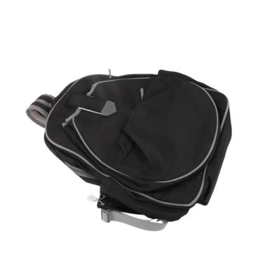 Imagem de Baoblaze Mochila transversal para tênis, impermeável, 20L, elegante, ideal para mulheres praticando tênis, badminton e pickleball, Preto