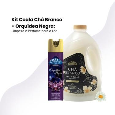 Imagem de Kit Coala Limpeza e Perfume LavaRoupas 3L Chá Branco, Odorizante em sp