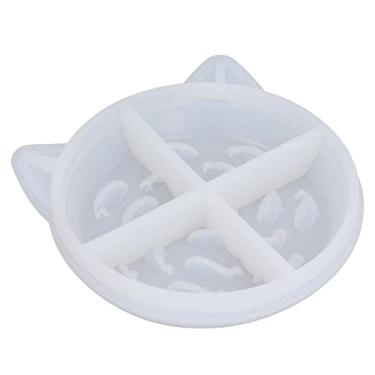 Imagem de Molde de resina ainoli faça você mesmo, design de padrão prático e conveniente, moldagem de silicone vestível durável para cachorro (Molde de silicone para prato de comida de gato)