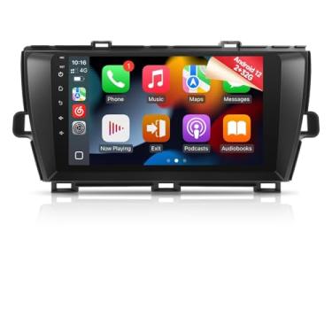 Imagem de Naifay Rádio automotivo Android para Toyota Prius 2010-2015, tela sensível ao toque IPS de 9 polegadas para Prius Stereo com Carplay Android Auto/Bluetooth/Wi-Fi/FM/GPS/SWC/Canbus (serve para tela