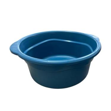 Imagem de Bacia Redonda Plástica 25 Litros Azul – Polipropileno Resistente, Leve, Multiuso para Limpeza, Lavagem e Organização