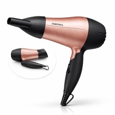Imagem de Secador Cabelo Portátil Bivolt 1200W Dobrável Sem Frizz Rosa