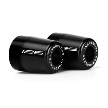 Imagem de Mokiton Tampas de plugue compatíveis com K.awasaki Z125 Pro 2017 2018 2019 2020 2021 2022 2023 2024 2025 | Acessórios para almofada de equilíbrio de motocicleta BR125 (preto)