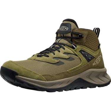 Imagem de KEEN Bota masculina Hightrail impermeável para caminhada verde-oliva martini/verde-oliva escura, tamanho 40, média