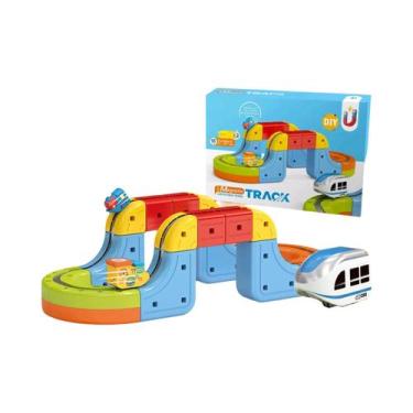 Imagem de Conjunto De Blocos De Montar Educativos Para Crianças, Trem Eletrônico