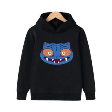 Imagem de Moletom Infantil Com Capuz De Tigre Derpy, Pulôver De Fleece Para Meni