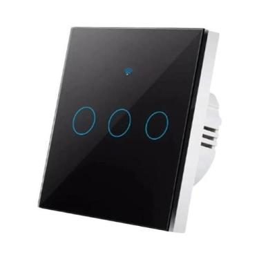 Imagem de Interruptores De Parede Inteligentes WiFi Tuya Smart Life Controle Rem