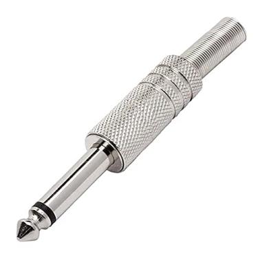 Imagem de Plug p10 mono níckel 6,35mm com mola