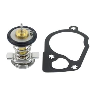 Imagem de DriveFix Termostato de refrigeração de 82 °C com junta para Cadillac XTS SRX para Chevy Traverse Malibu Impala Equinox Captiva Sport para GMC Terrain Acadia para Buick LaCrosse Enclave