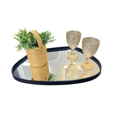 Imagem de Bandeja Orgânica GRANDE Espelhada material ecológico Decorativa Modelo
