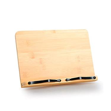 Imagem de Suporte de livro para leitura de livros para leitura de livros didáticos de receitas, documentos, laptop, smartphone, com 5 alturas ajustáveis e ângulos de 28 x 20 cm