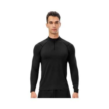 Imagem de Camiseta De Corrida Masculina Slim-Fit De Secagem Rápida Com Zíper Fro