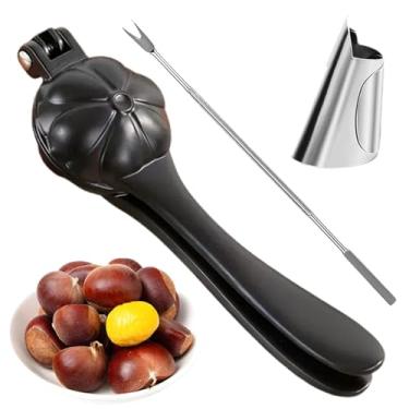 Imagem de Ferramenta de corte de castanha, descascador de castanhas de liga de alumínio, abridor de castanha, biscoito de castanha, clipe rápido, cortador de bainha de castanha, descascador de nozes, máquina de