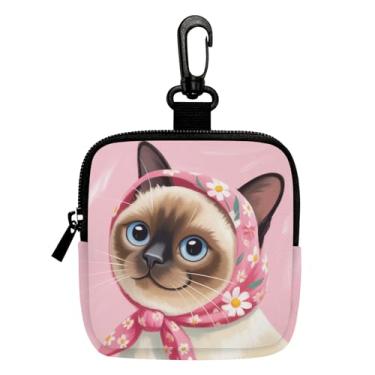 Imagem de Porta-chaves mini porta-moedas, bolsa multifuncional para chaves, moedas, fone de ouvido, batom 3, LCS multicolorido 28810, Tendência