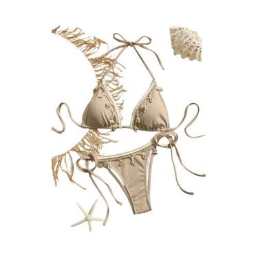 Imagem de Biquíni Feminino Peachtan Push Up, 2 Peças, Roupa De Banho De Verão, R