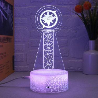 Imagem de Luz noturna 3D Stray Kids Idol Singer LED para quarto infantil