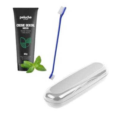 Imagem de Kit Dental Case + Creme Dental + Escova Elimina Tátaro Mau Hálito Ment