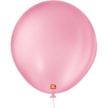 Imagem de Balão 8 Liso Rosa Tutti Frutti Pacote com 50 - Sao Roque