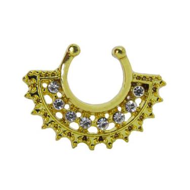 Imagem de Piercing Aço Cirurgico Feminino Septo Banhado A Ouro 18k - Hpipas Dist