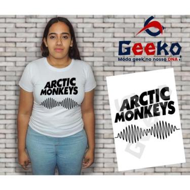 Imagem de Baby Look Arctic Monkeys - Indie - Alternativo - Rock- Geeko, Branco, 