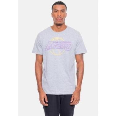 Imagem de Camiseta NBA Logo Sign Los Angeles Lakers Masculino-Masculino