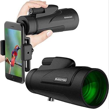 Imagem de pcagfaajmh Telescópio monocular HD 12X50 FMC de banda larga verde para observação de pássaros, caça, acampamento, atende ao design