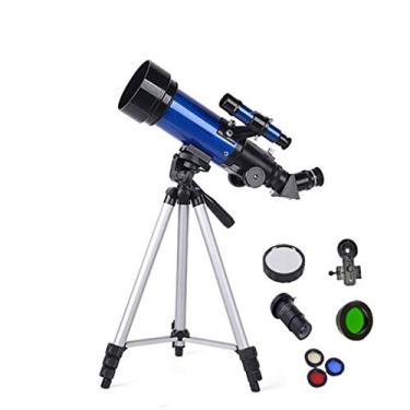 Imagem de pcagfaajmh Telescópios monoculares astronômicos Sky de 70 mm para viagens ao ar livre, espaço infantil, refrator astronômico, monoscópio, espaço para iniciantes, adultos, mira azul D (J)